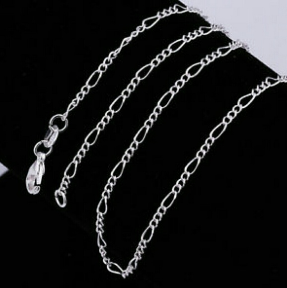 Jewelry - 1.8 mm .925 sterling silver 18" figaro necklace
